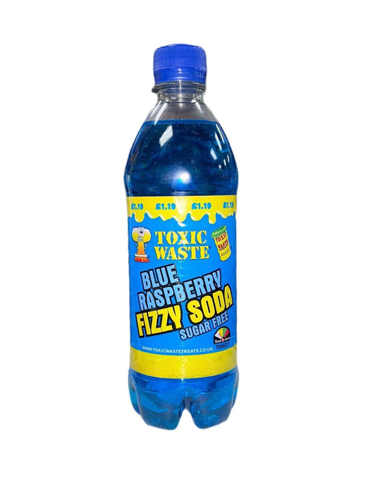 Toxic Waste Blue Raspberry Fizzy Soda Sugar Free