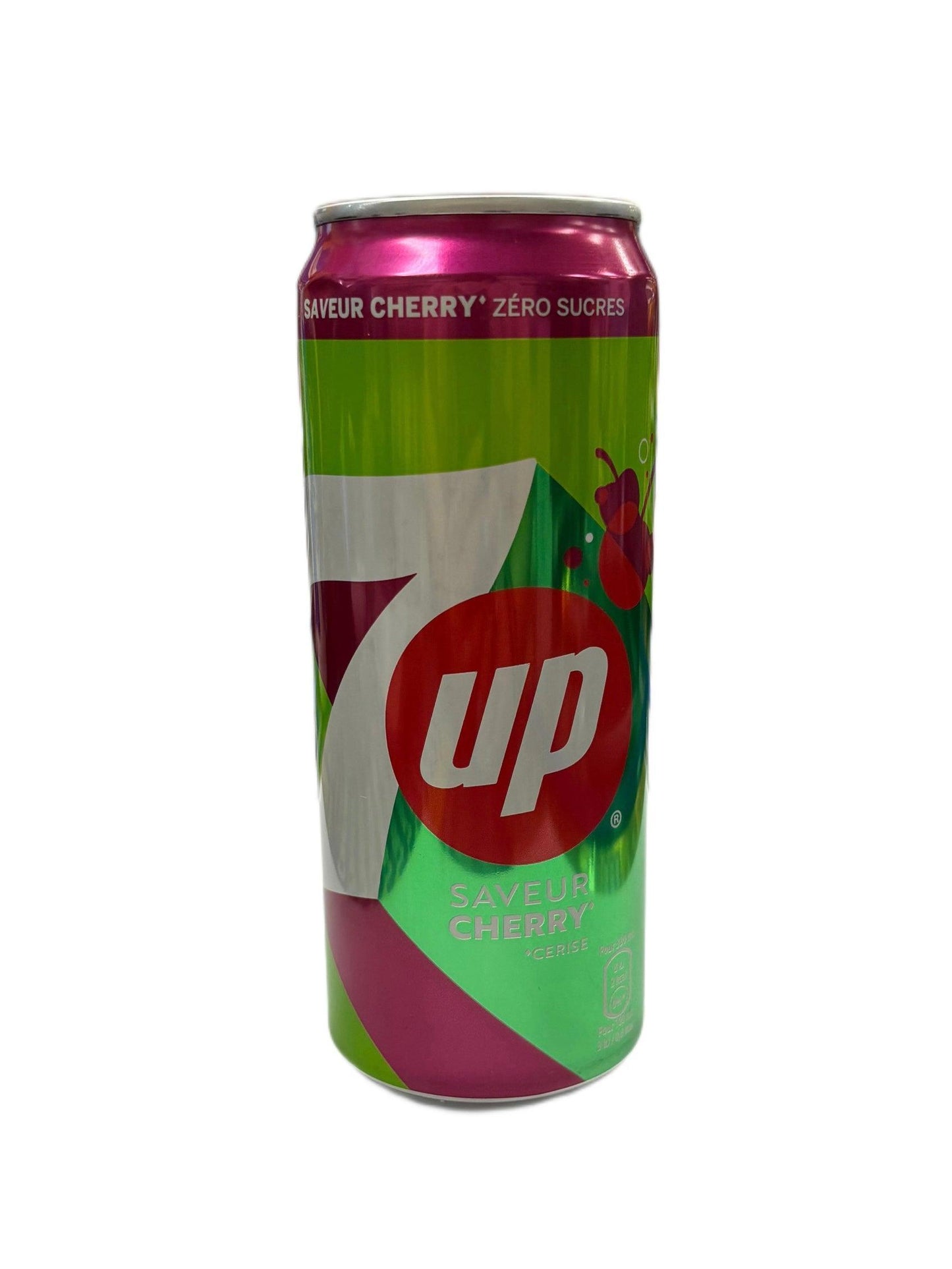7UP Saveur Cherry Zero Sugar 330ML French Edition