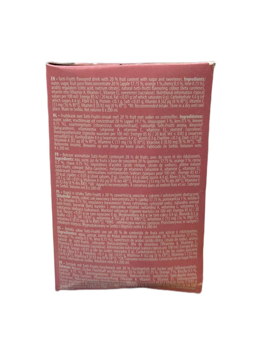 Jelly Belly Tutti-Fruitti Fruit Juice Pack Of 8