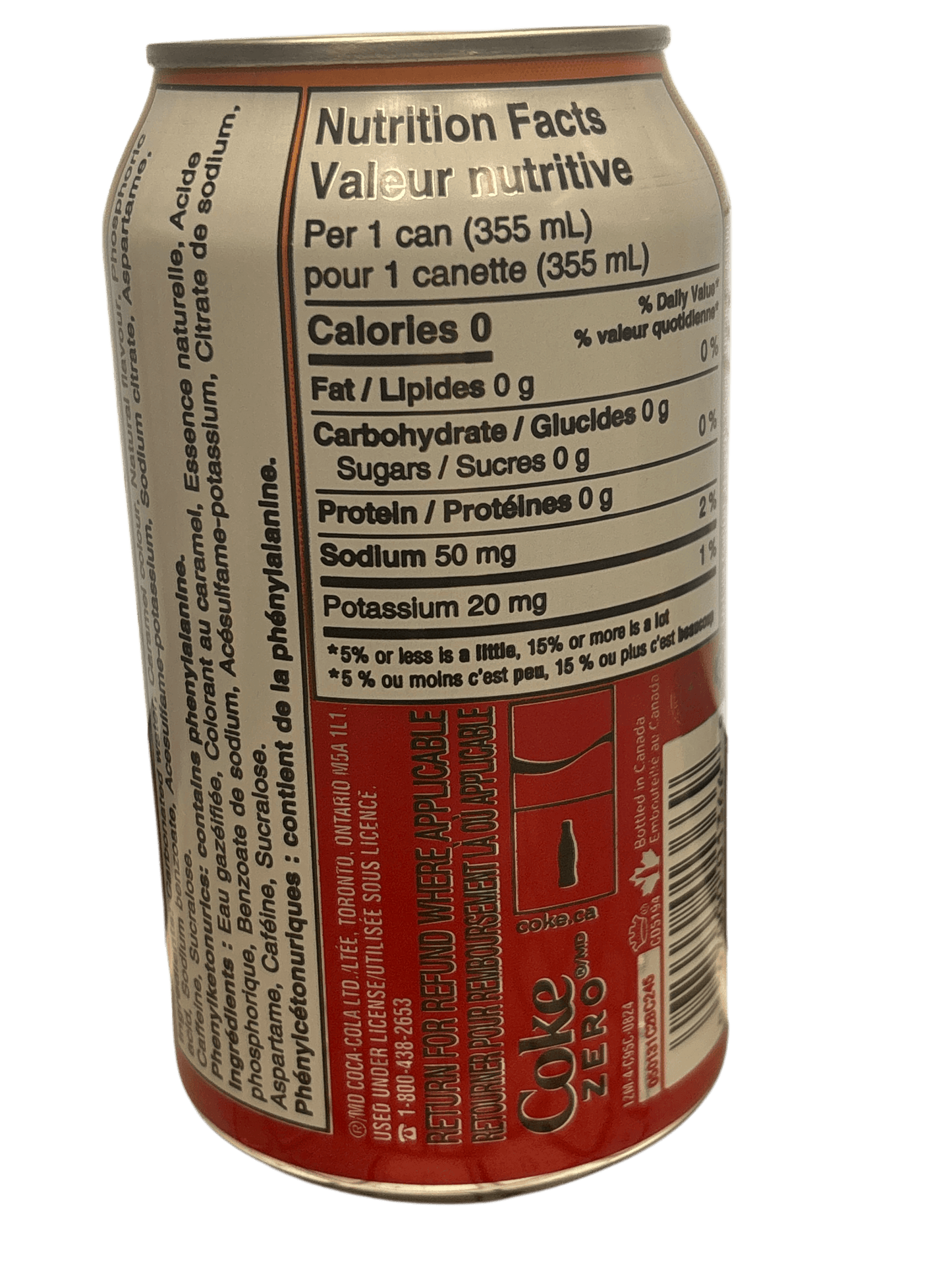 Coca Cola Zero Orange Cream Soda Can 355 ML - Canadian Edition