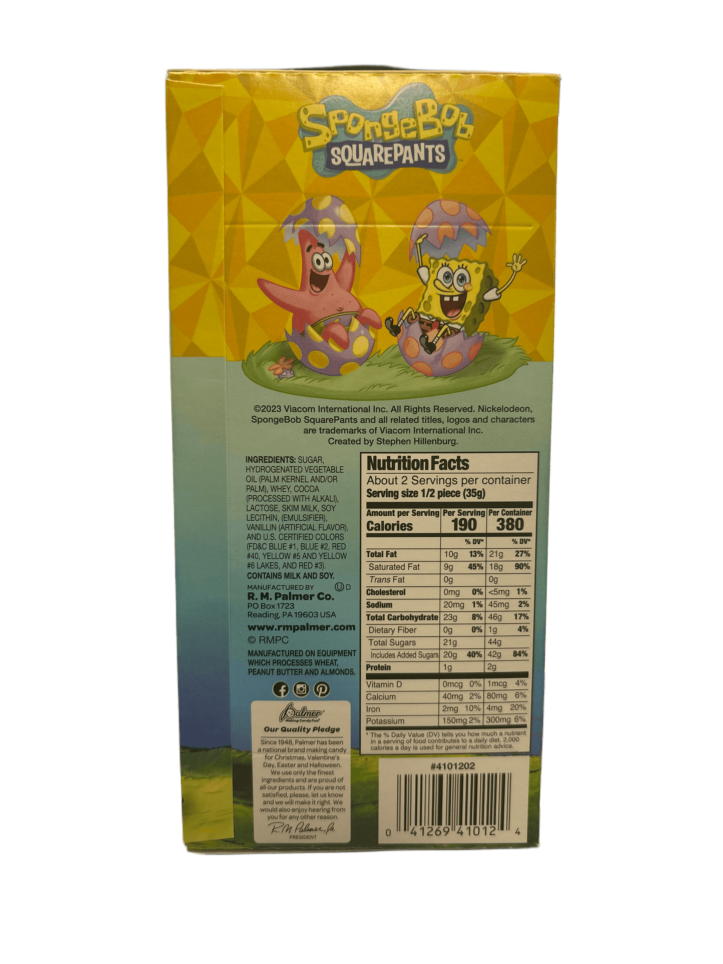 Spongebob Squarepants Chocolate Candy Happy Easter - U.S Edition