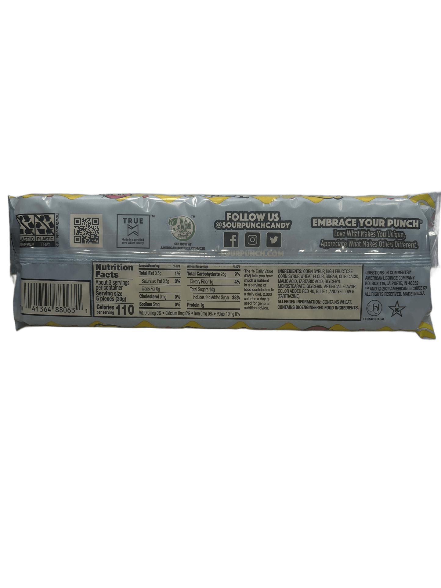 Sour Punch Easter Straws Candy 3.2OZ