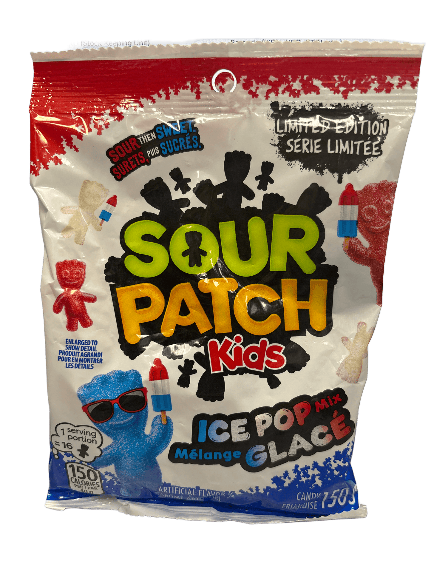 Sour Patch Kids Ice Pop 150G limited Edition - Canadian Edition