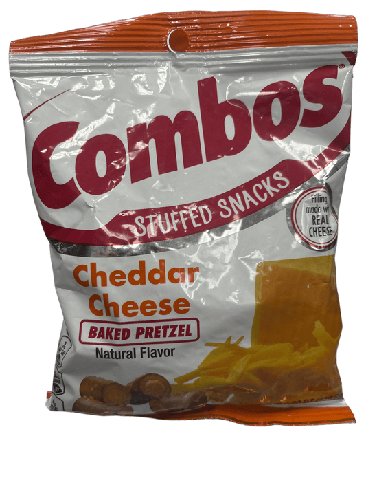 Combos Stuffed Snacks Cheddar Cheese Baked Pretzel 6.30OZ - U.S Edition BB 03/25