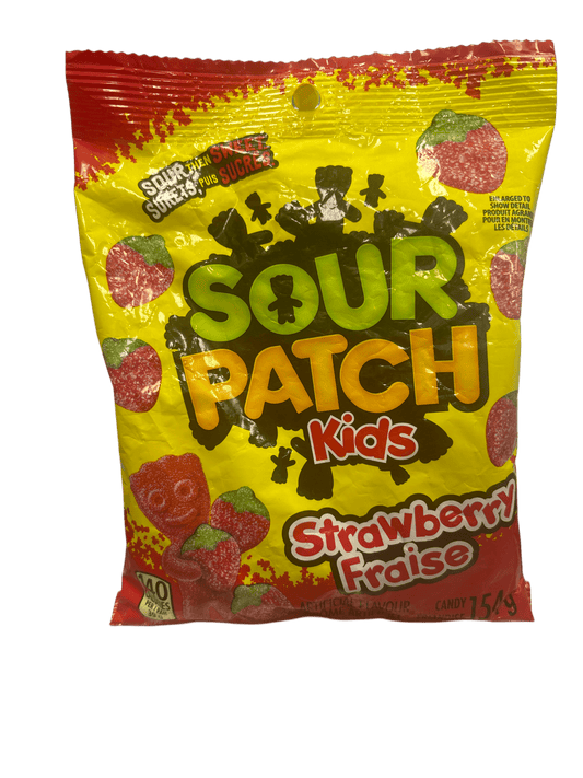 Sour Patch Kids Strawberry Candy Bag 154G - Canadian Edition