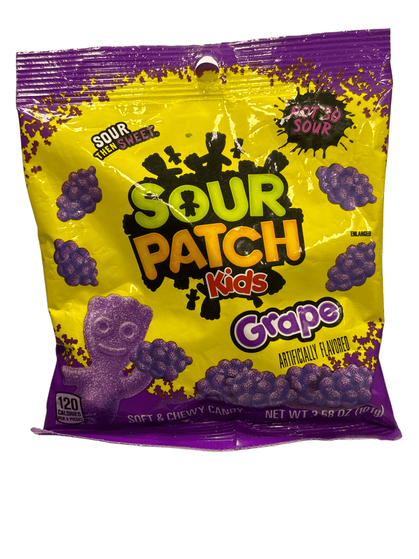 Sour Patch Kids Grape Not So Sour Candy Bag 3.58OZ - U.S Edition