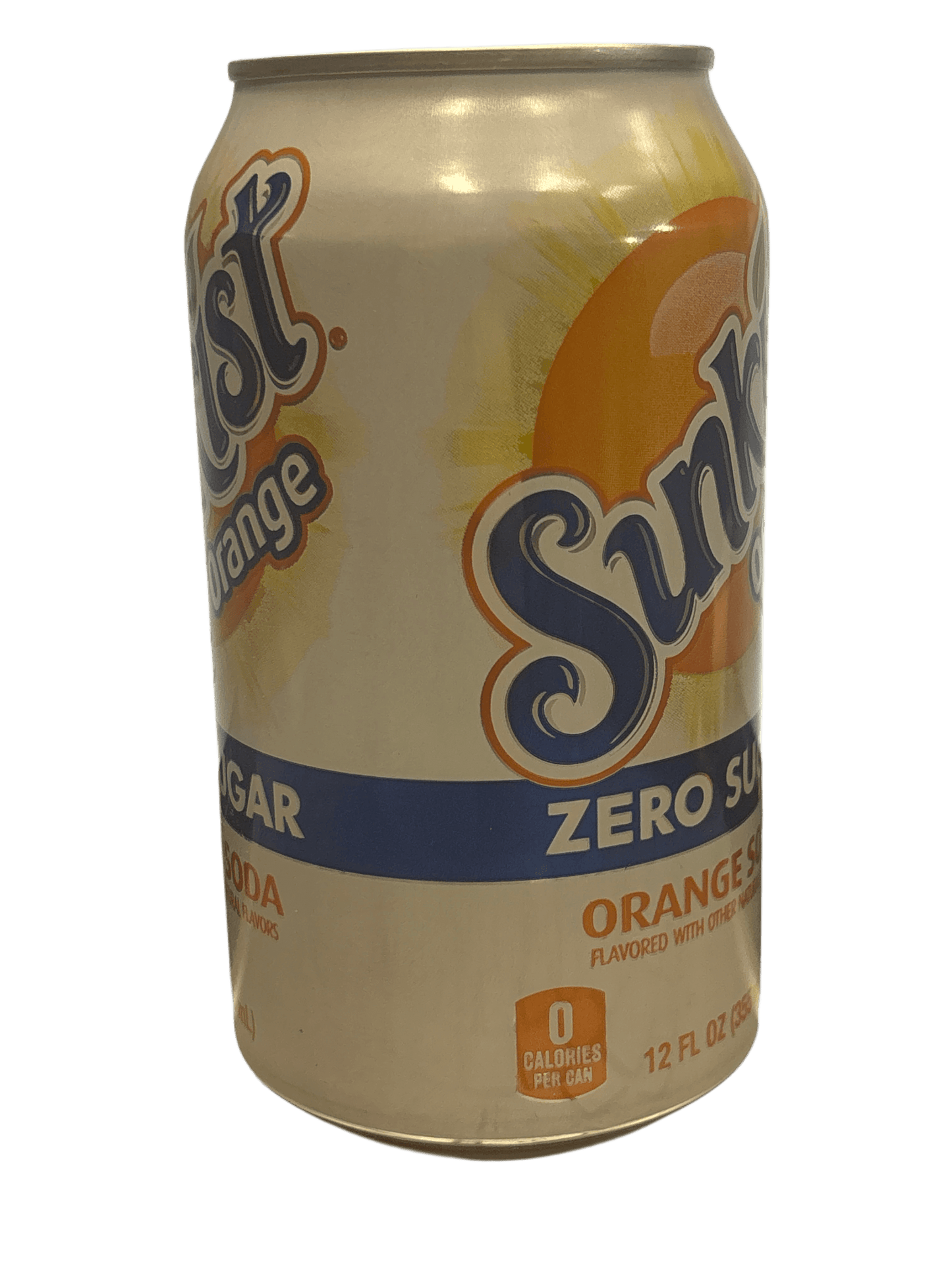 Sunkist Orange Zero Sugar Soda 355ML - U.S Edition
