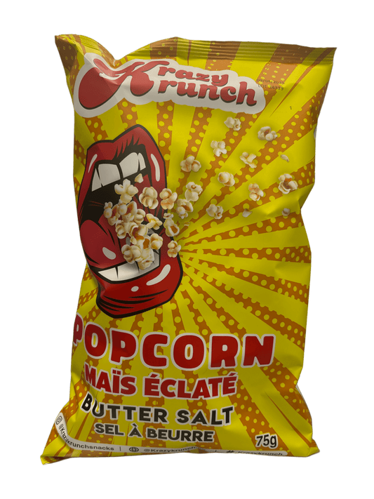 Krazy Krunch Popcorn Butter Salt 75G - Canadian Edition