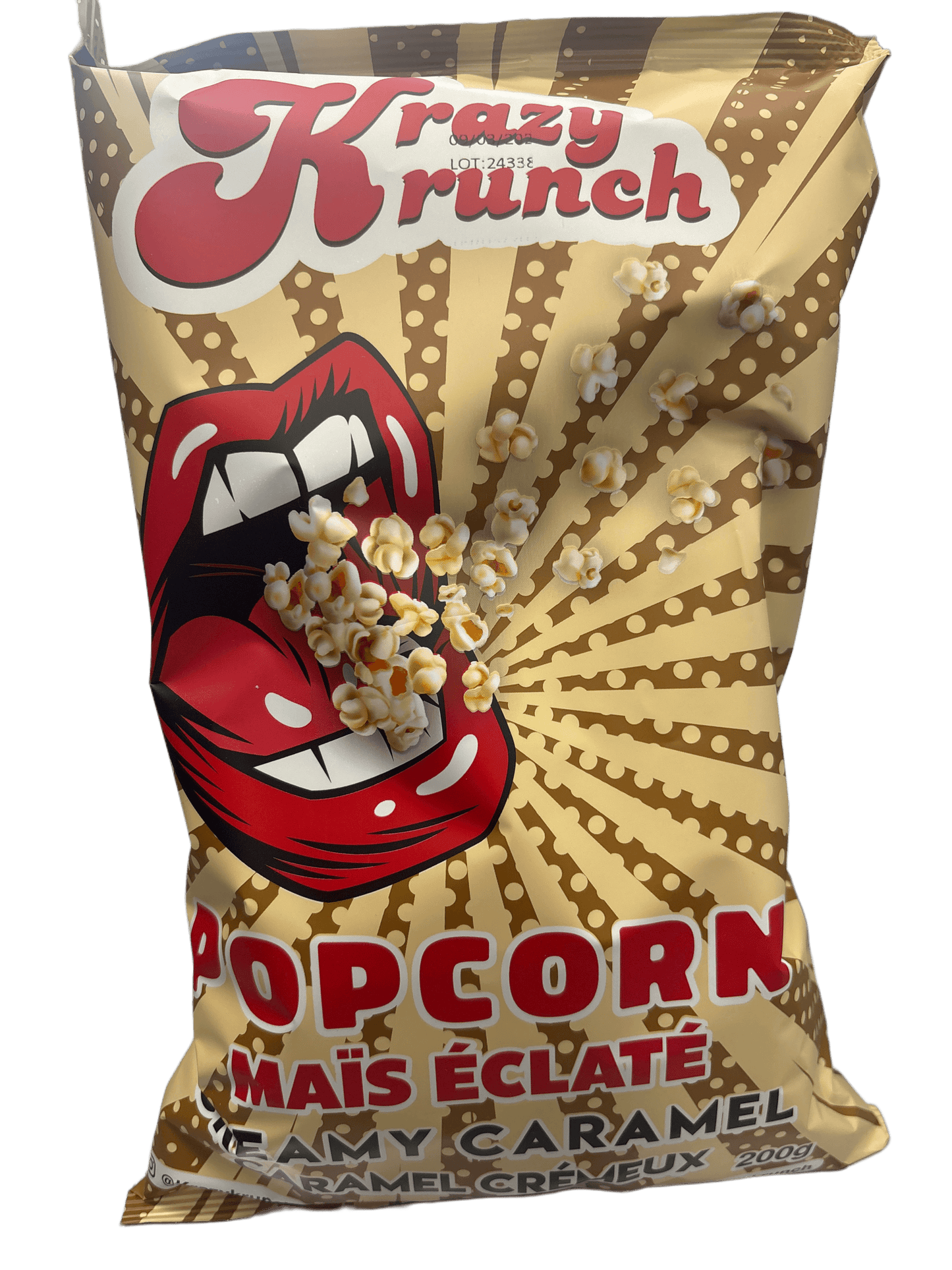 Krazy Krunch Popcorn Creamy Caramel 200G - Canadian Edition