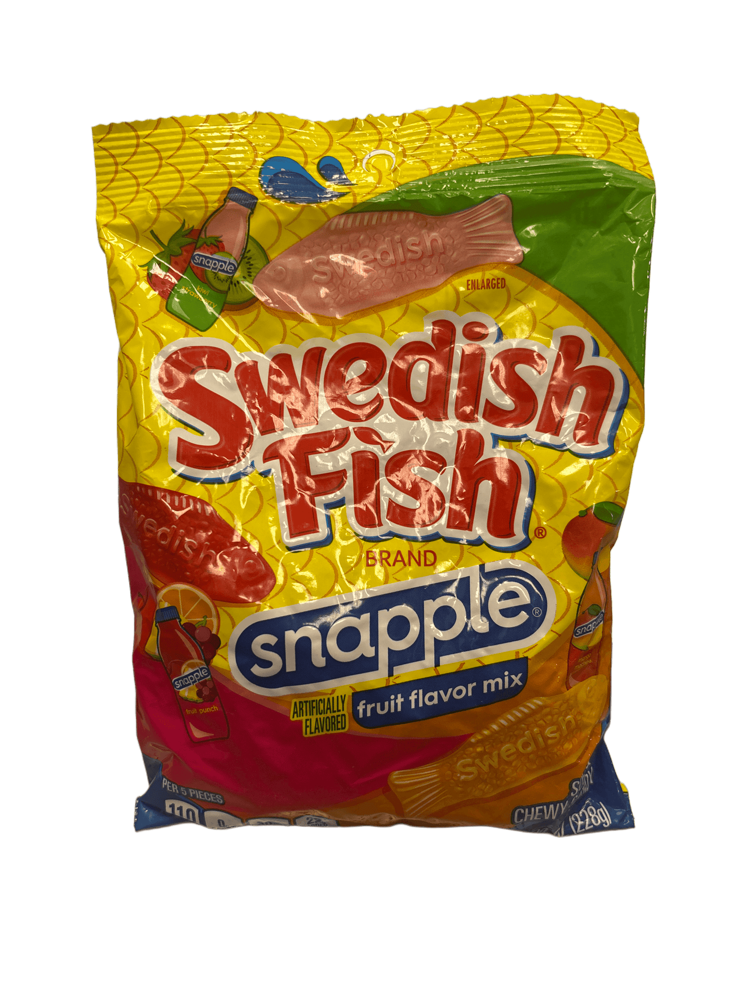 Swedish Fish Snapple Fruit Flavor Mix Candy Bag 228G - U.S Edition