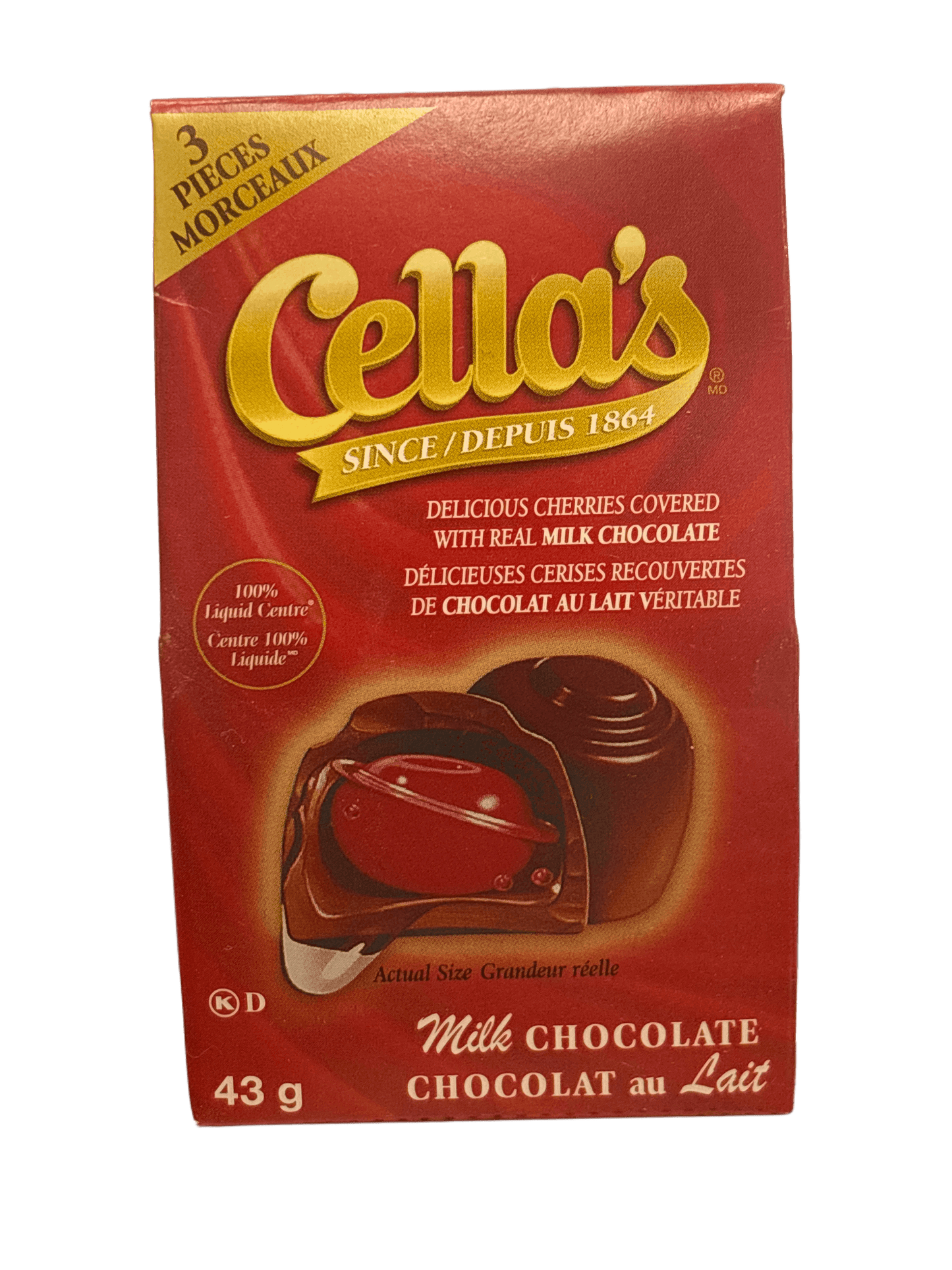 Cella's Delicious Cherry Chocolate 43G - Canadian Edition