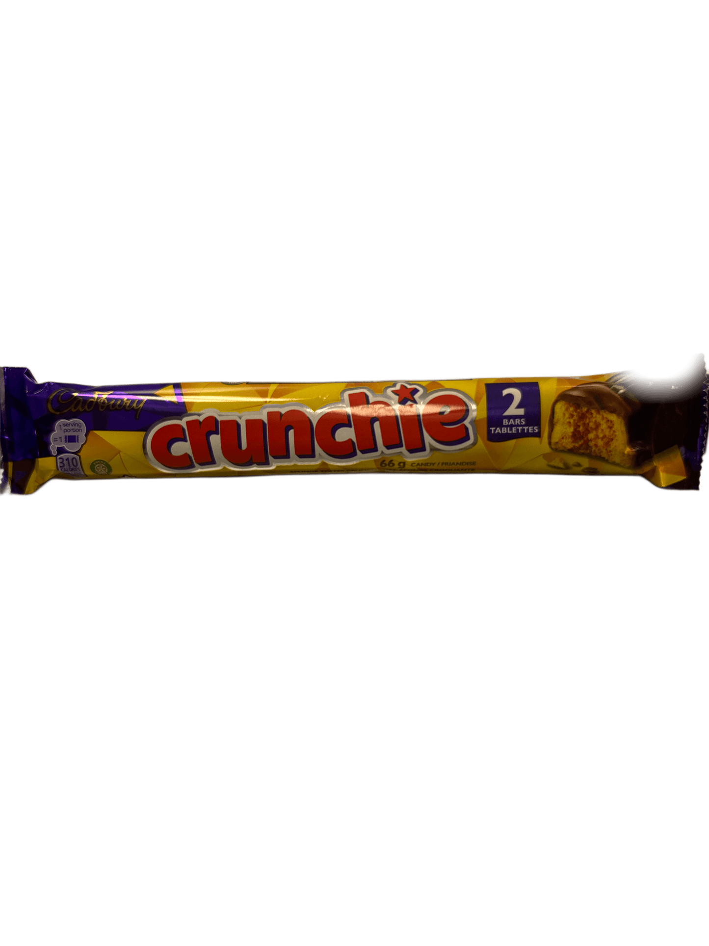 Crunchie King Size Chocolate Bar 66G - Canadian Edition