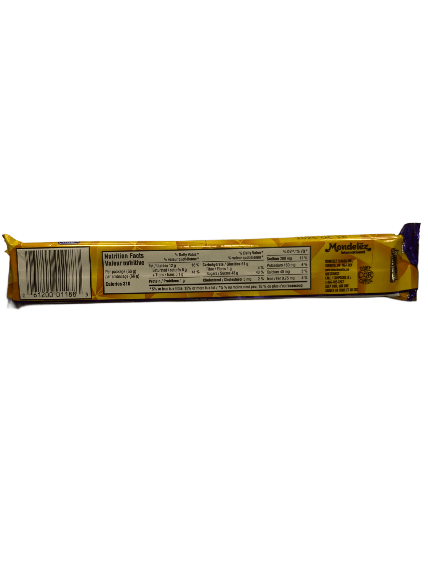 Crunchie King Size Chocolate Bar 66G - Canadian Edition