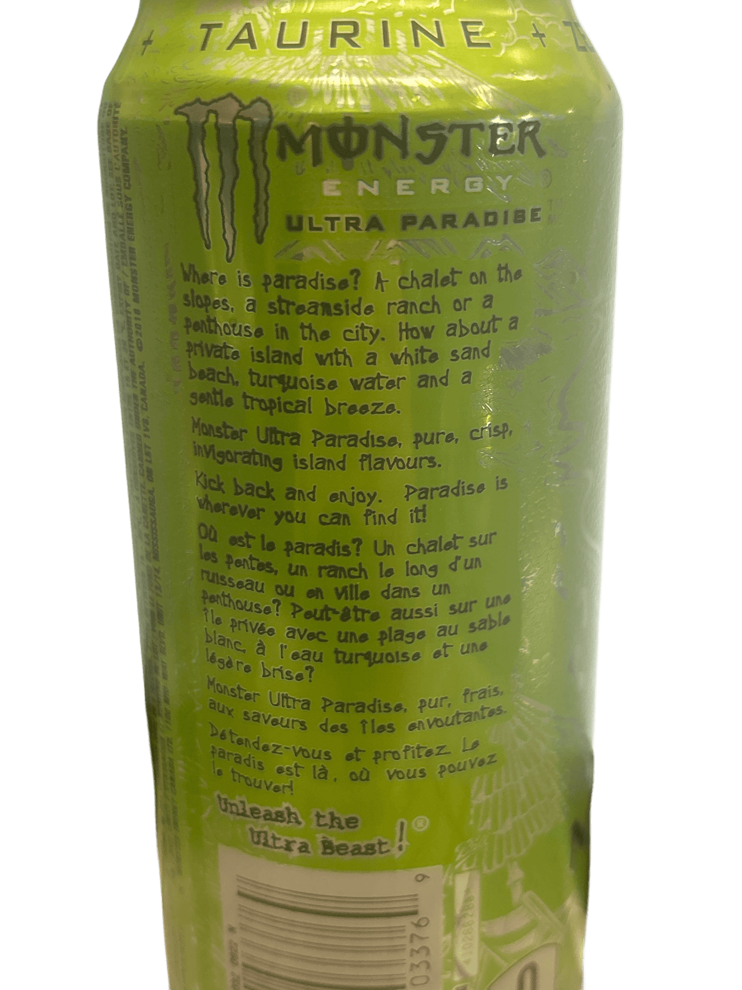 Monster Energy Ultra Paradise Zero Sugar Drink 473ML - Canadian Edition