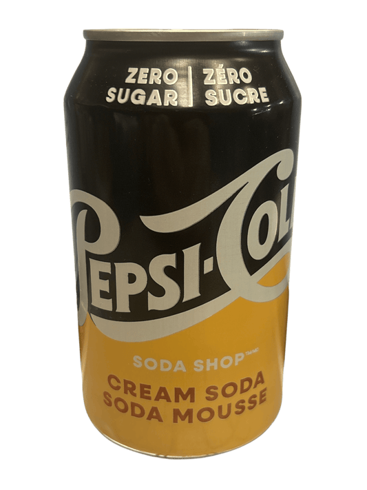 Pepsi Cola Cream Soda Zero Sugar Drink 355ML - Canada Edition