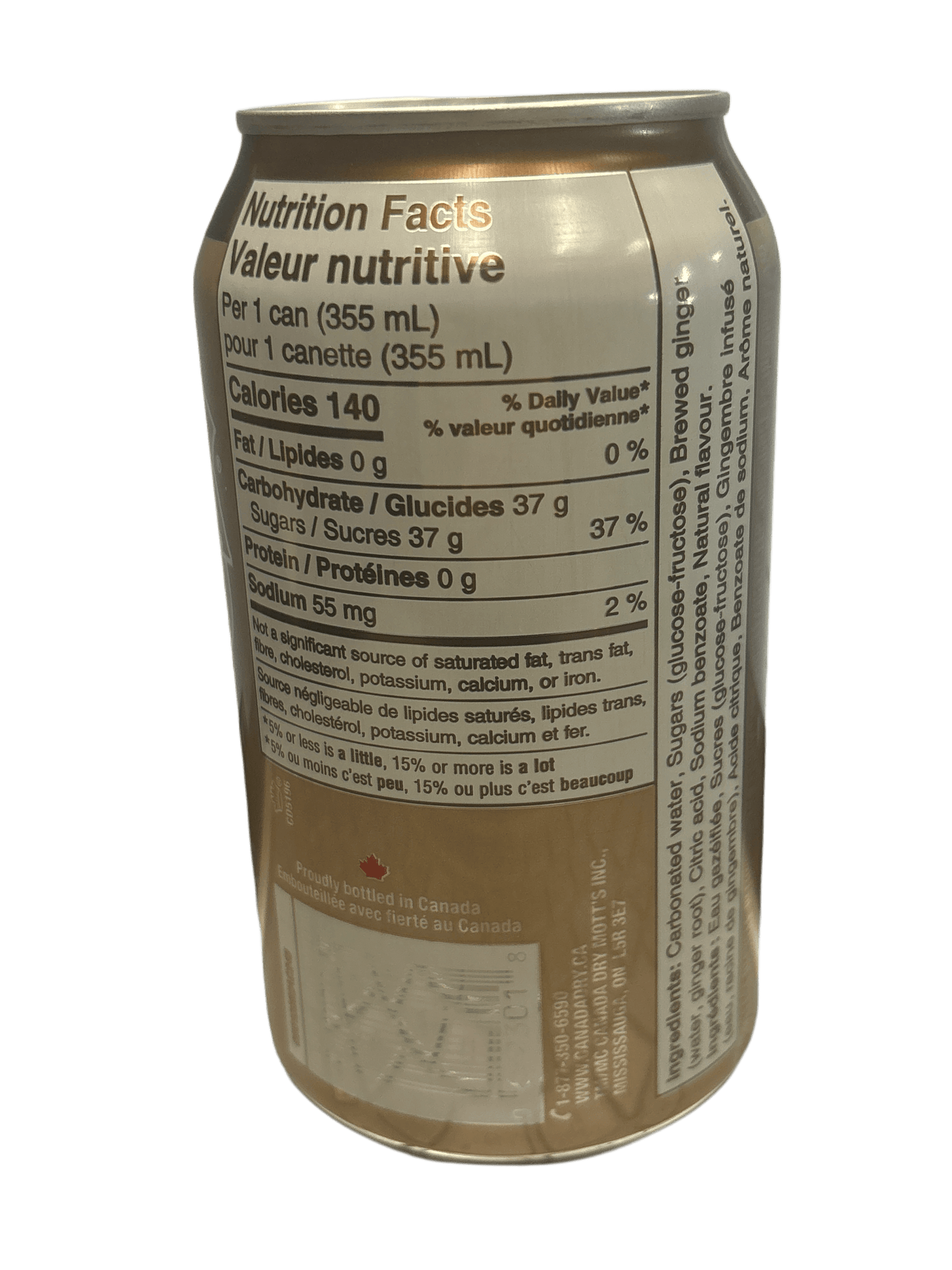 Canada Dry Ginger Beer 355ML - Canada Edition