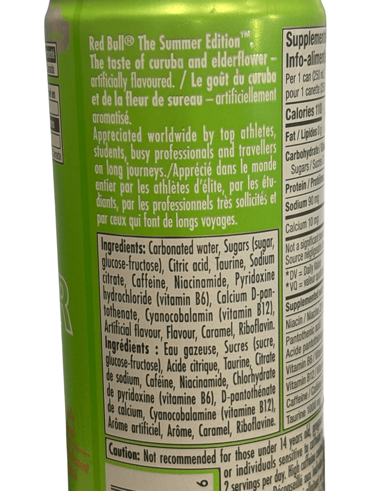 Red Bull Curuba Elderflower Energy Drink 250ML - Canada Edition