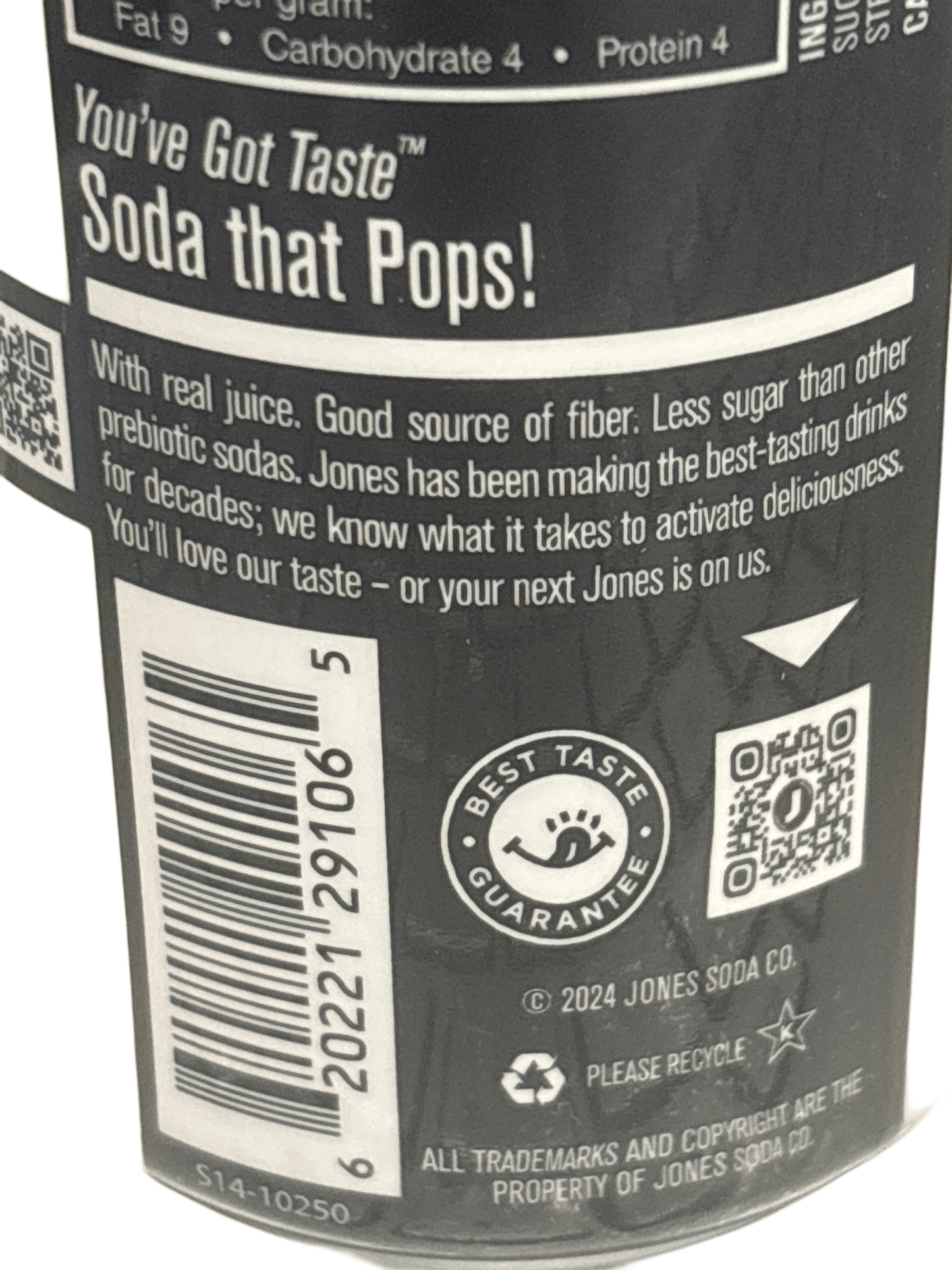Pop Jones Pineapple Ginger Soda Drink 355ML - Canada Edition