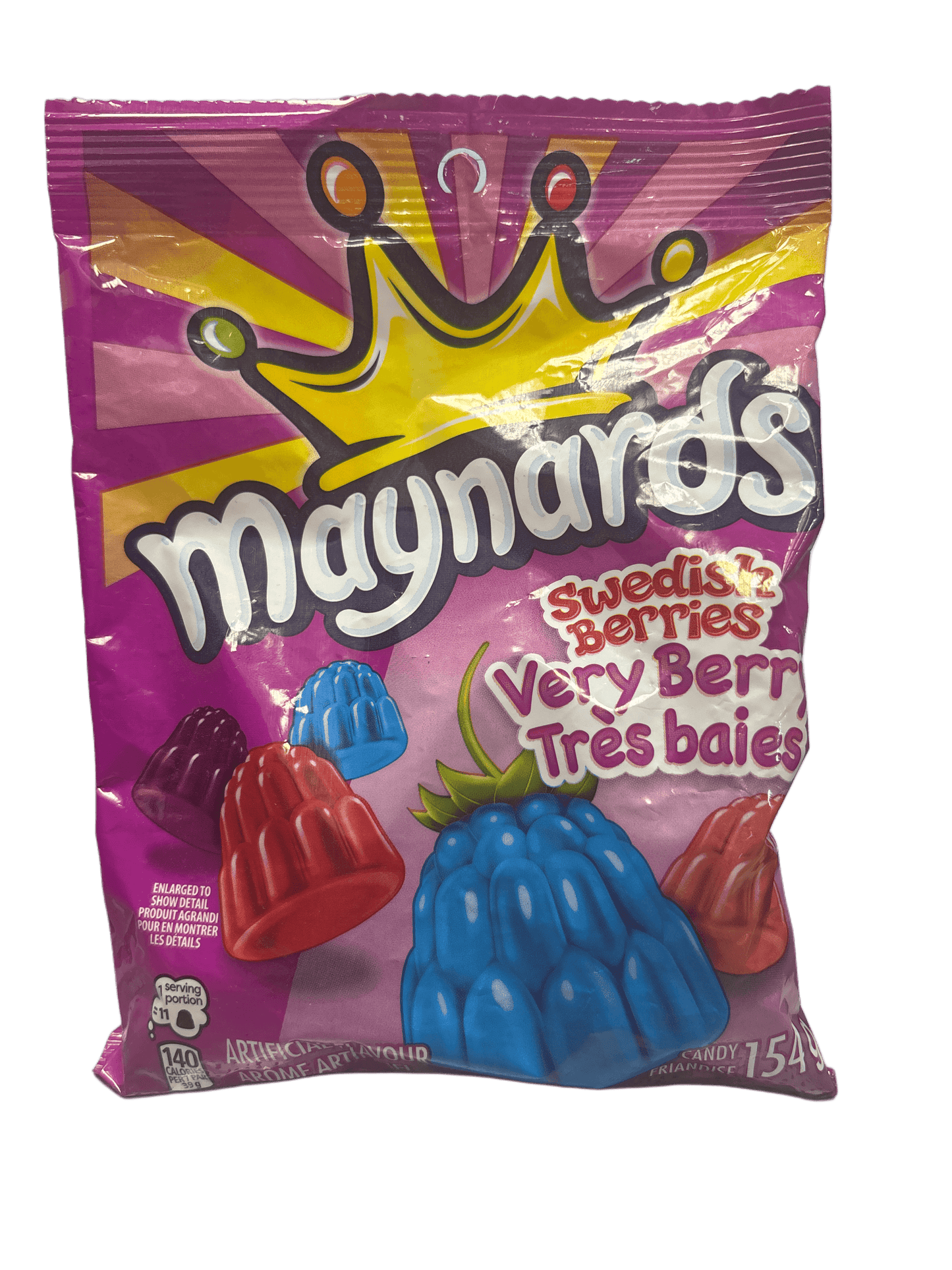 Maynards Swedish Berries Very Berry Candy Bag 154G - Canadian Edition