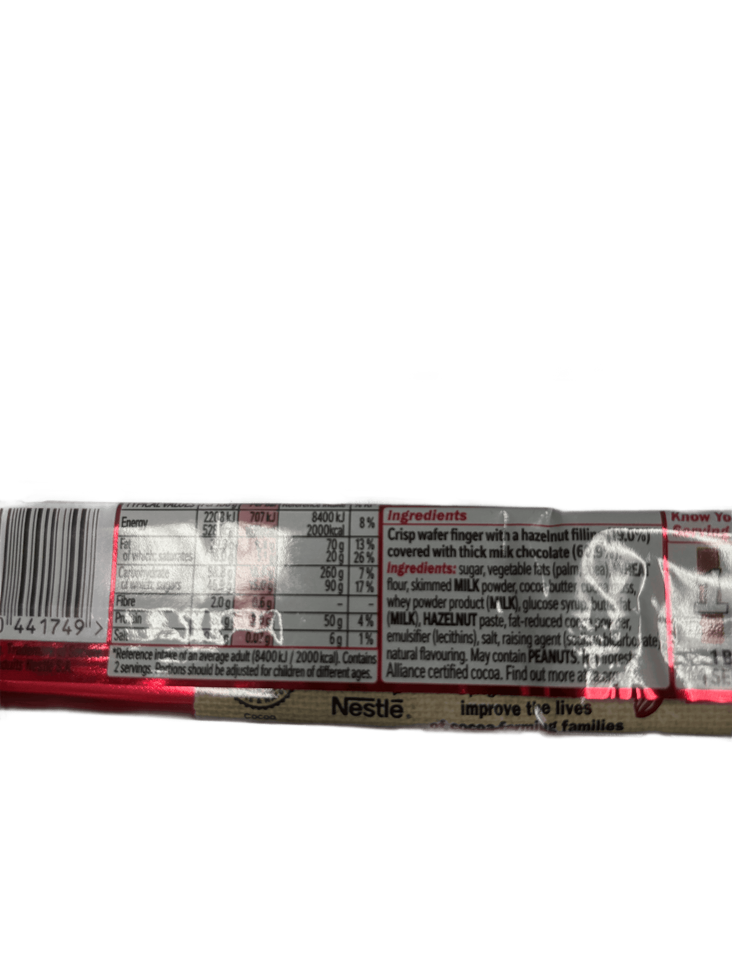 Kit Kat Chunky Hazelnut Cream Duo Chocolate Bar 68G - U.K Edition