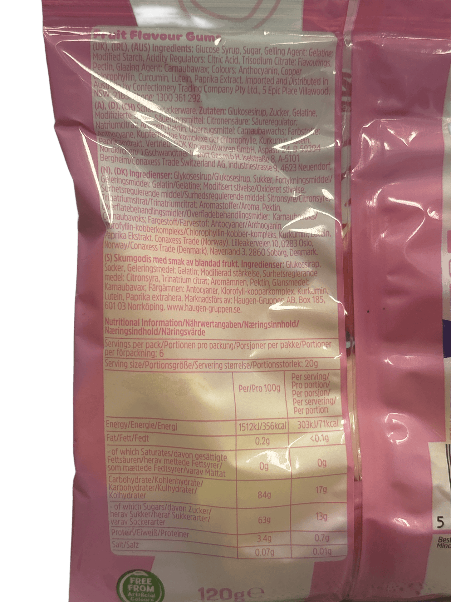 Squashies Love Hearts Mixed Fruit 120G - U.K Edition