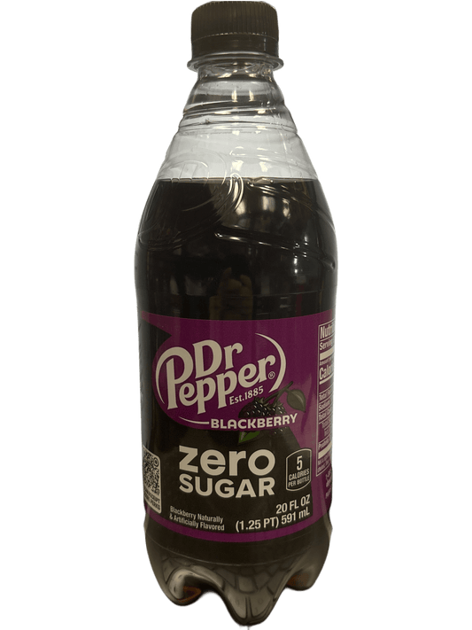 Dr. Pepper Blackberry Zero Sugar Bottle 591ML - U.S Edition