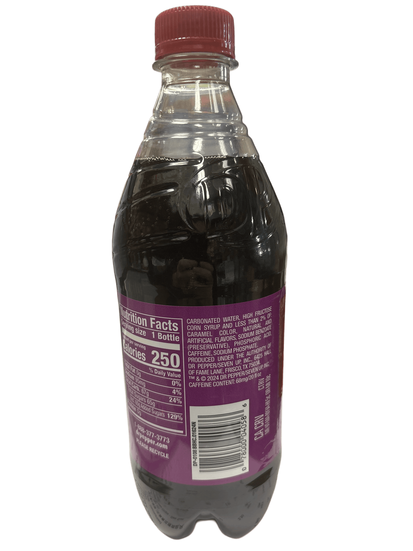 Dr. Pepper Blackberry Bottle 591ML - U.S Edition