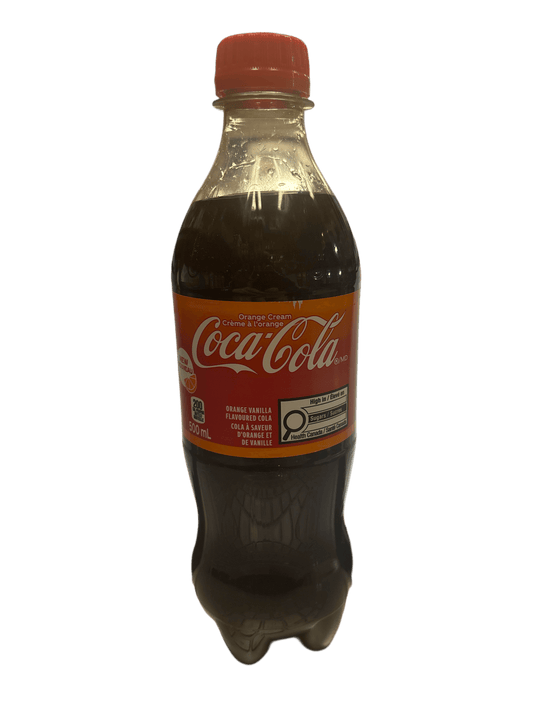 Coca Cola Orange Cream Soda Bottle 500 ML - Canadian Edition