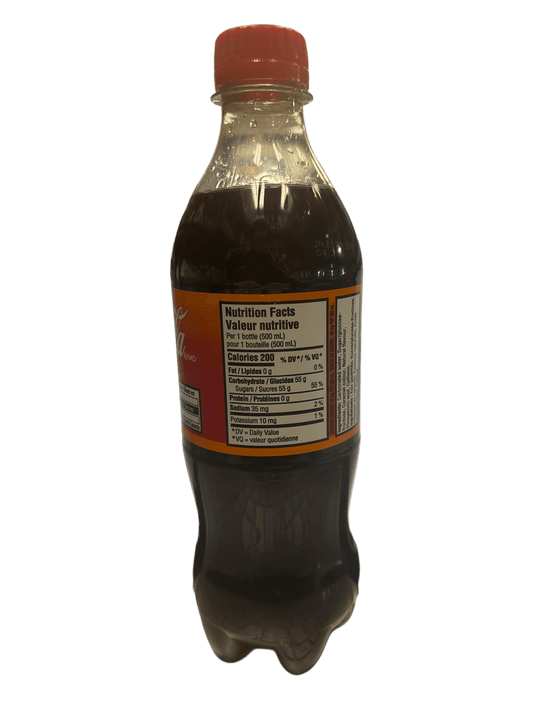 Coca Cola Orange Cream Soda Bottle 500 ML - Canadian Edition