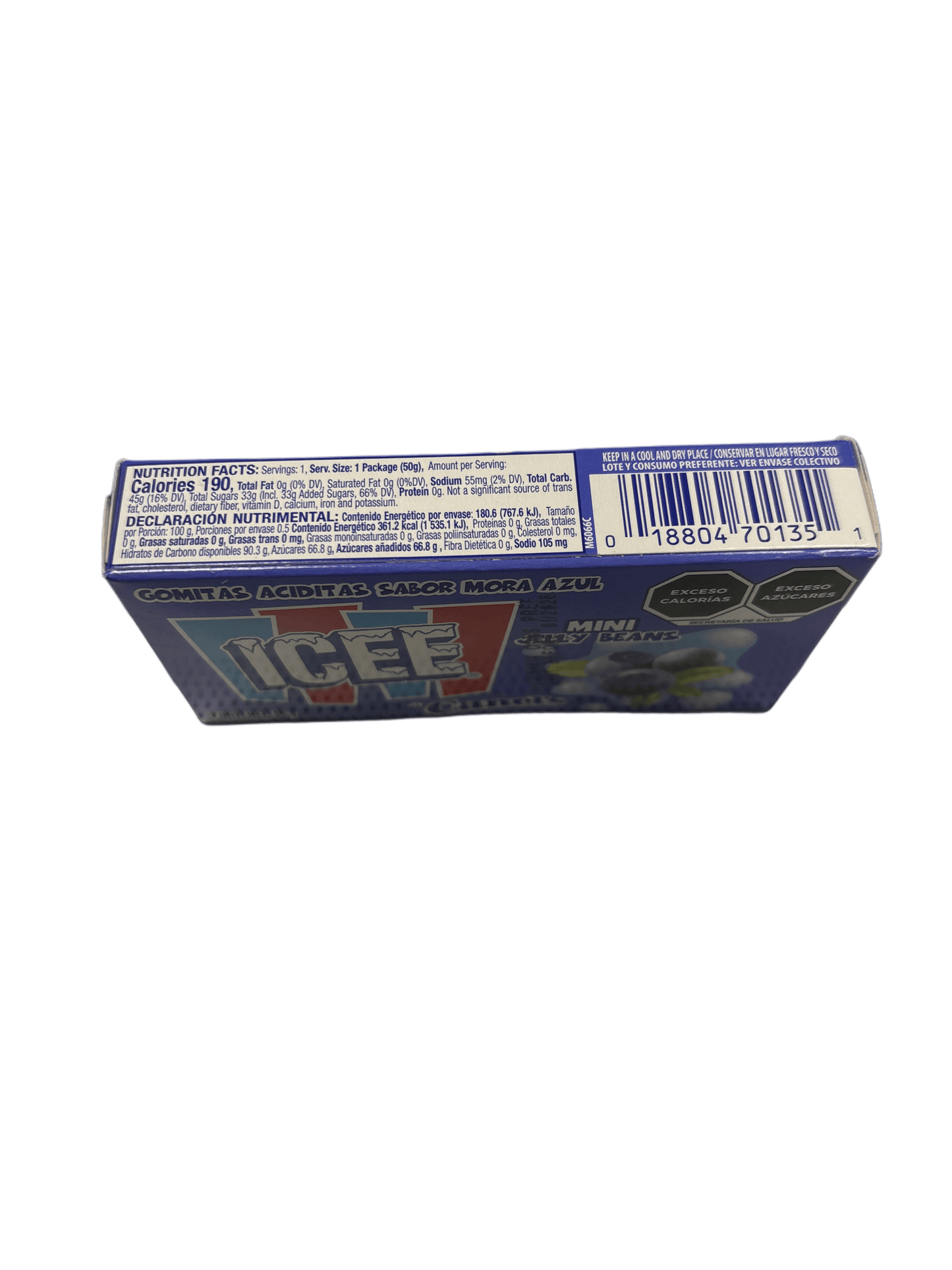 Canel's Icee Mini Blueberry Jelly Beans 50G - Mexican Edition