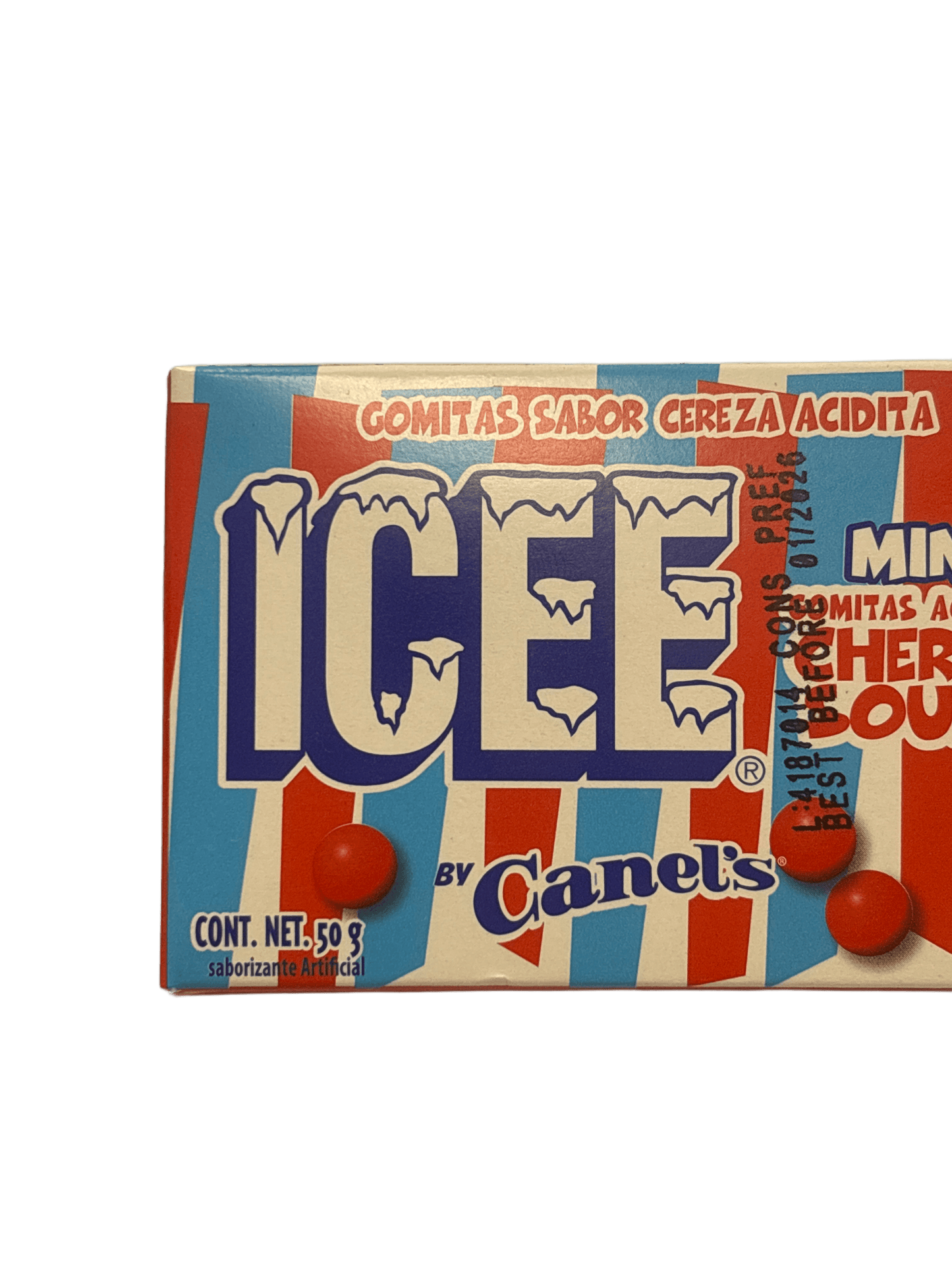 Canel's Icee Mini Cherry Sours Jelly Beans 50G - Mexican Edition