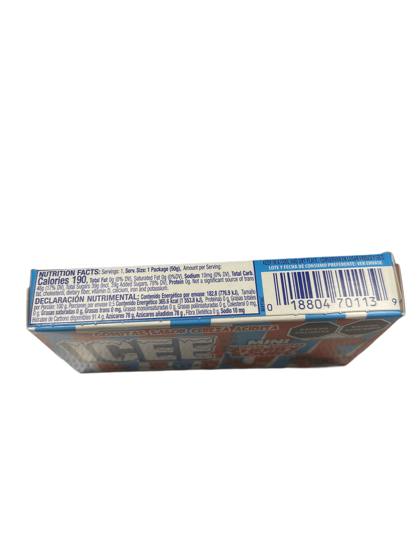 Canel's Icee Mini Cherry Sours Jelly Beans 50G - Mexican Edition