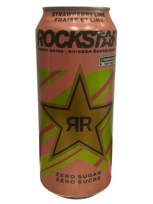 Rockstar Strawberry Lime Zero Sugar Energy Drink 473ML - Canadian Edition