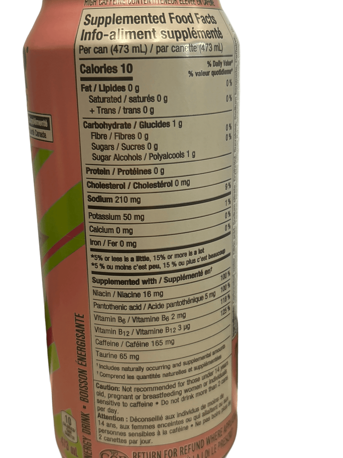 Rockstar Strawberry Lime Zero Sugar Energy Drink 473ML - Canadian Edition