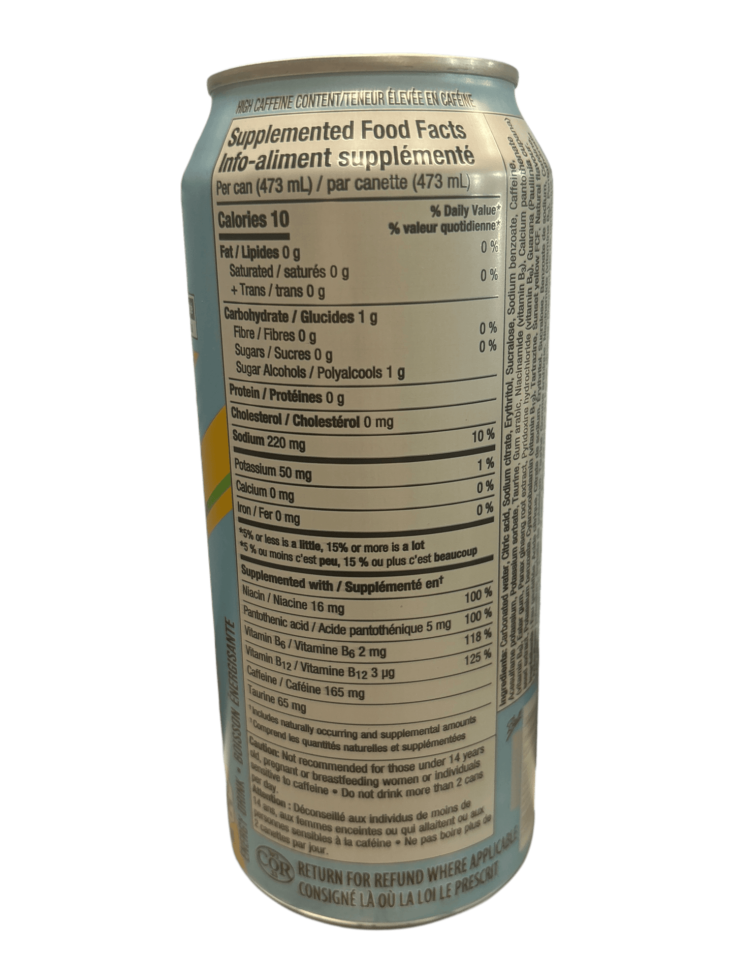 Rockstar Pineapple Mango Blast Zero Sugar Energy Drink 473ML - Canada Edition