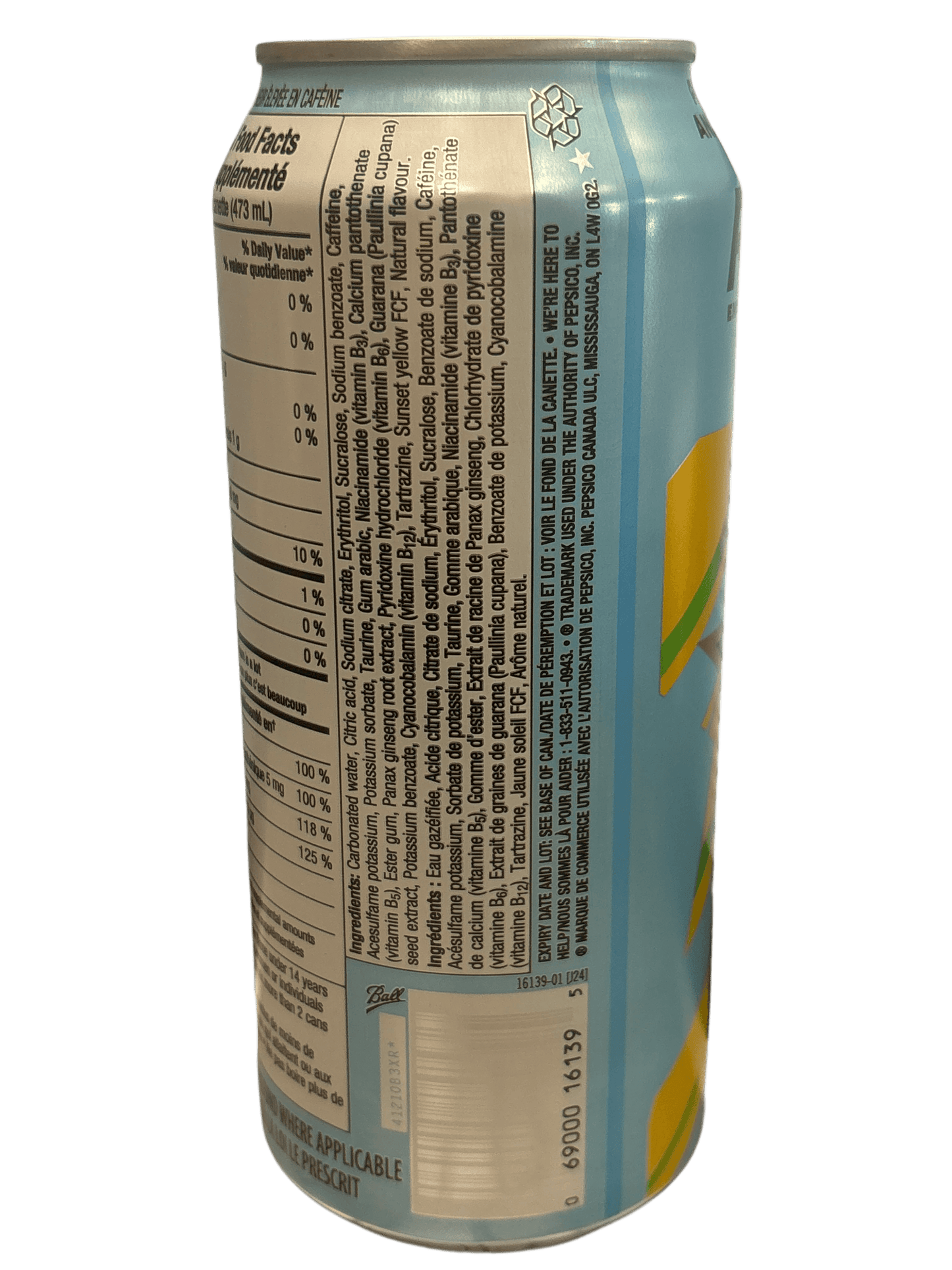 Rockstar Pineapple Mango Blast Zero Sugar Energy Drink 473ML - Canada Edition