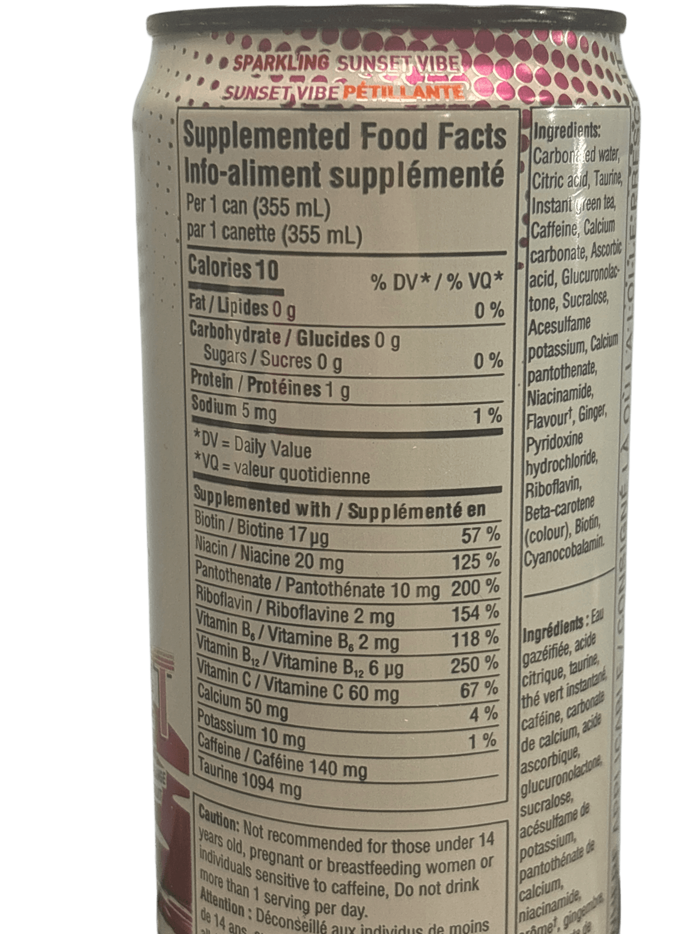 Celsius Sunset Vibe Energy Drink 355ML - Canada Edition