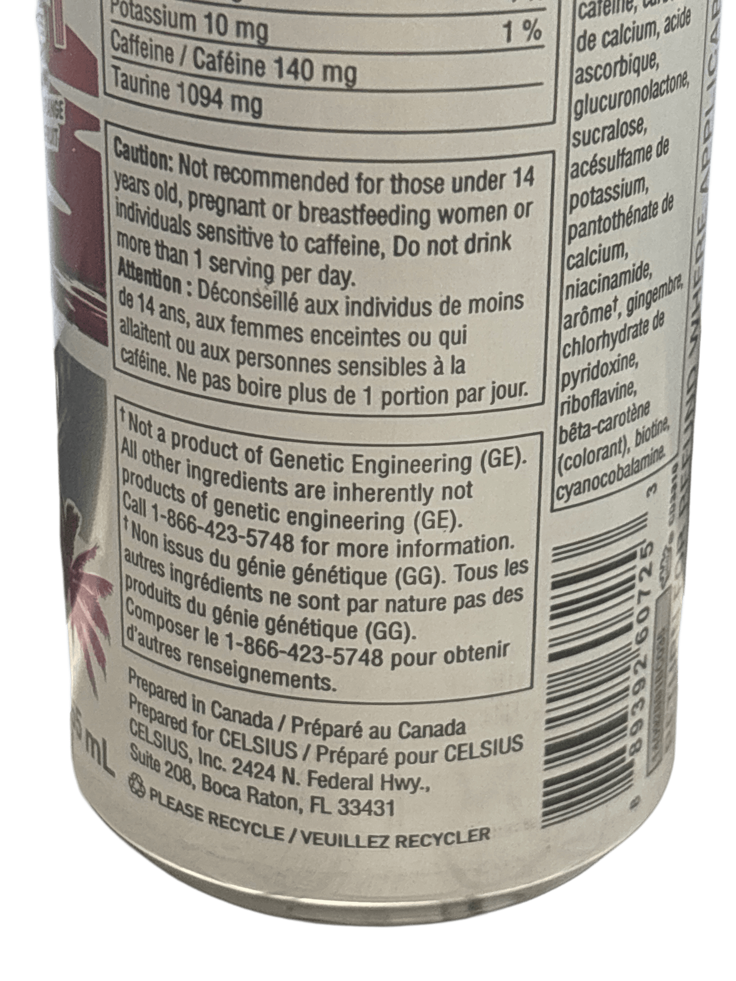 Celsius Sunset Vibe Energy Drink 355ML - Canada Edition