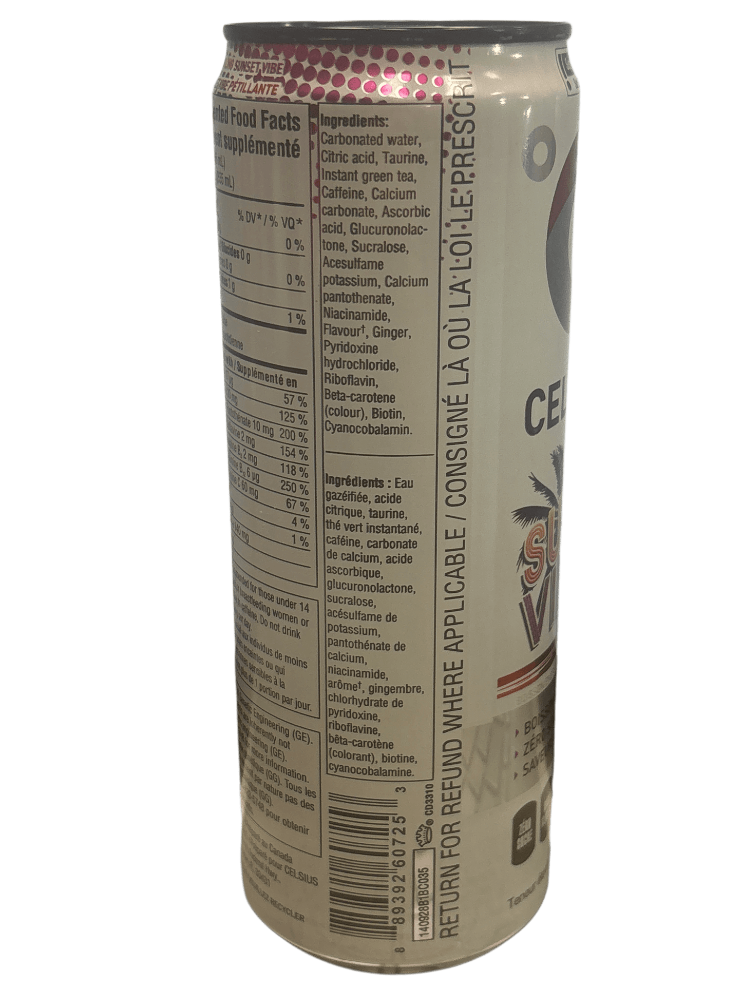 Celsius Sunset Vibe Energy Drink 355ML - Canada Edition