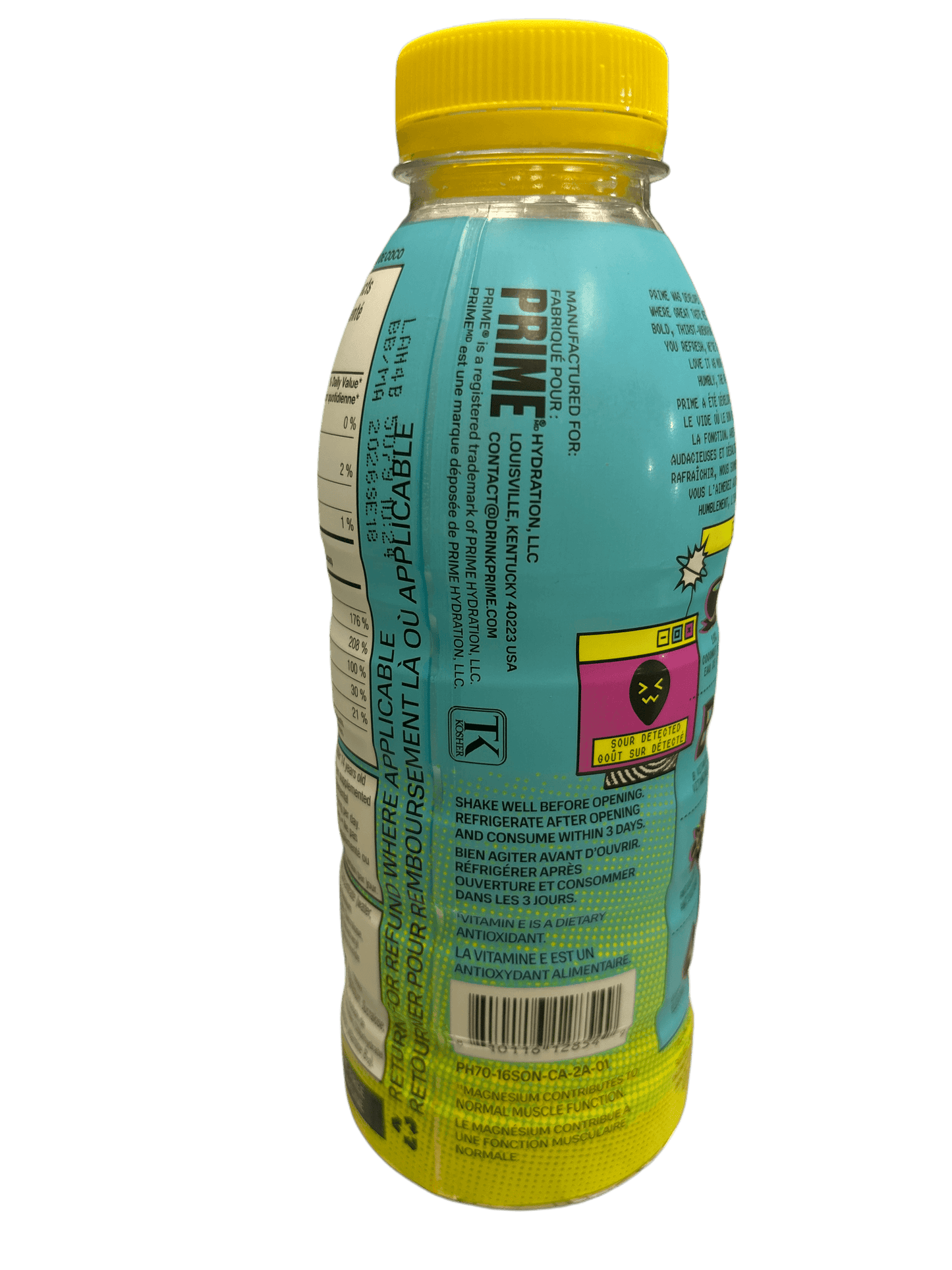 Prime Hydration SOUR NOVA Drink 500ML - Canadian Edition