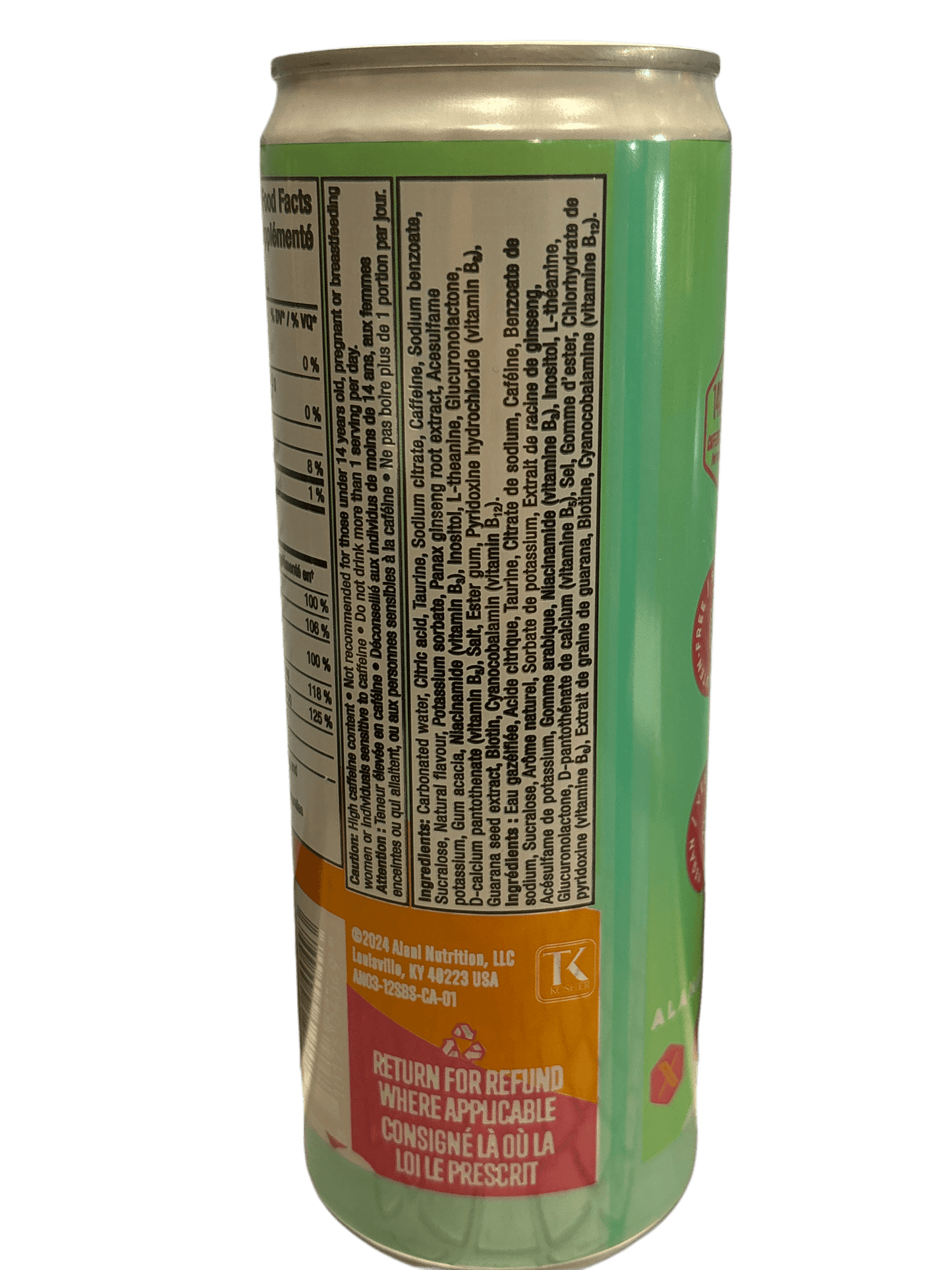 Alani Nu Sherbet Swirl Sorbet Energy Drink 500ML - Canadian Edition