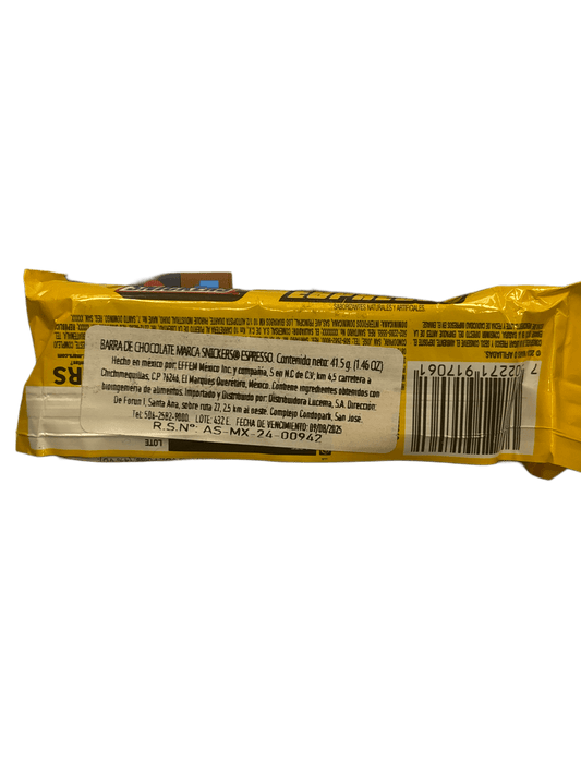 Snickers Espresso Chocolate Bar 1.46OZ - Costa Rica Edition