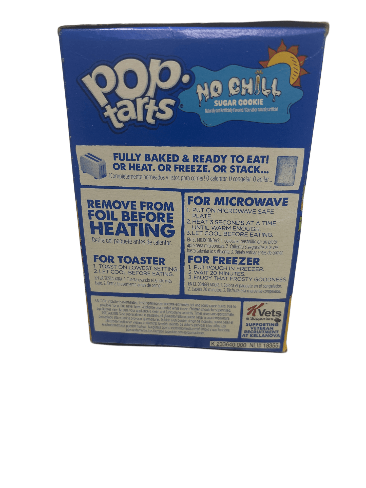 Pop Tarts No Chill Sugar Cookie 8 Toasters 13.5OZ