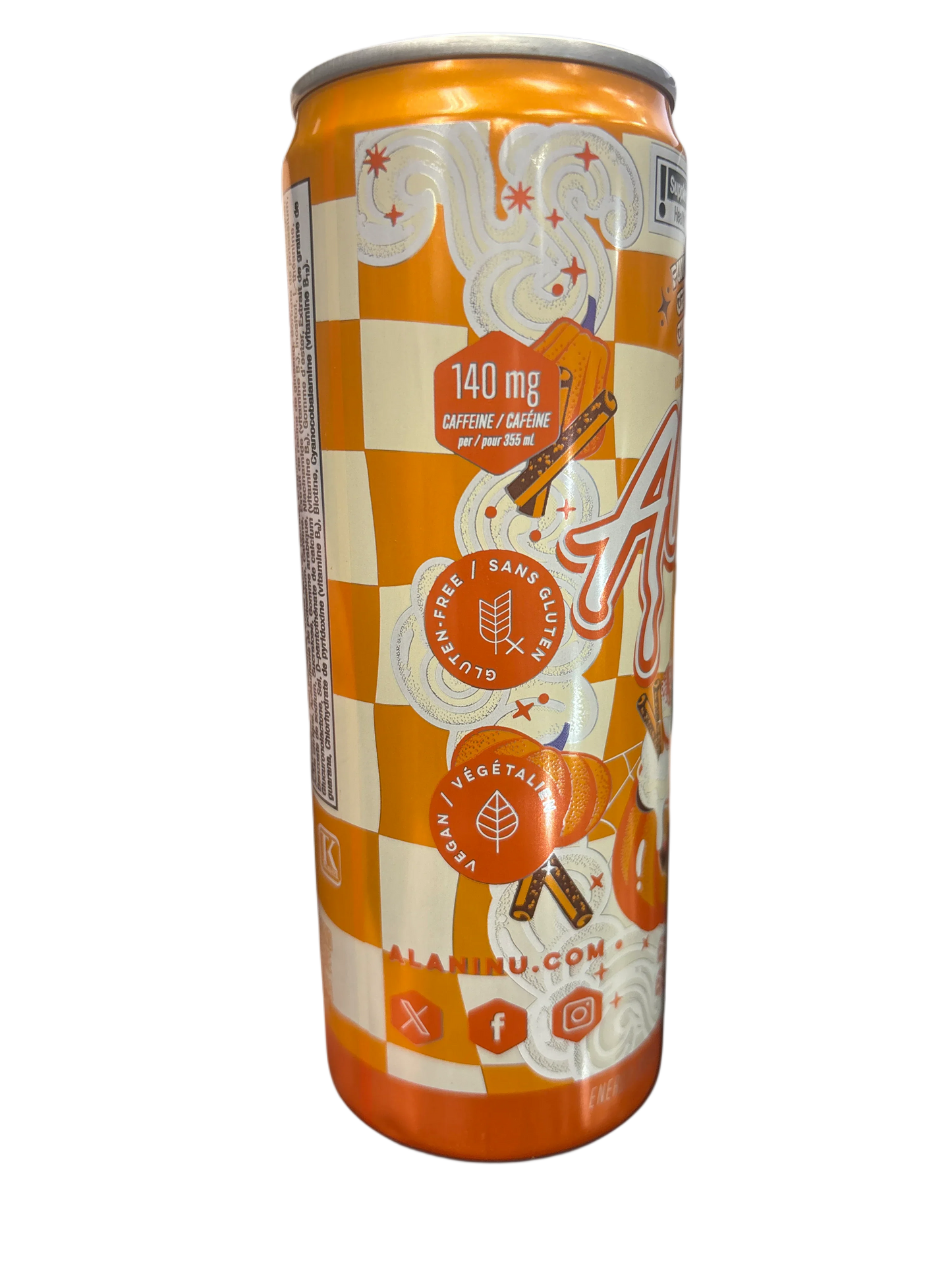 Alani Nu Pumpkin Cream Energy Drink 355ML Halloween Exclusive - Canada Edition