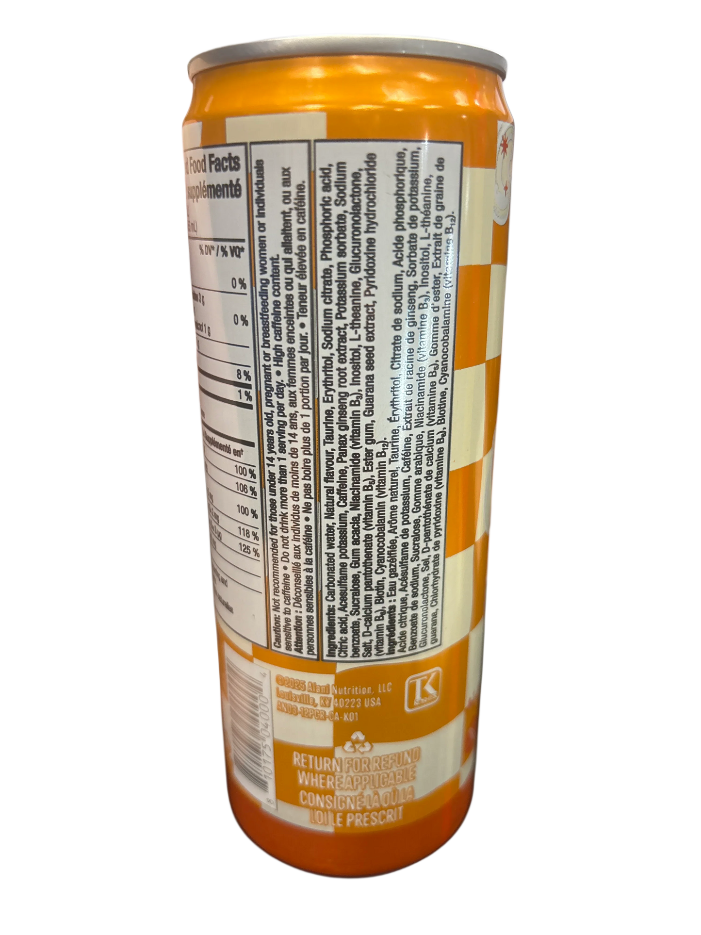 Alani Nu Pumpkin Cream Energy Drink 355ML Halloween Exclusive - Canada Edition