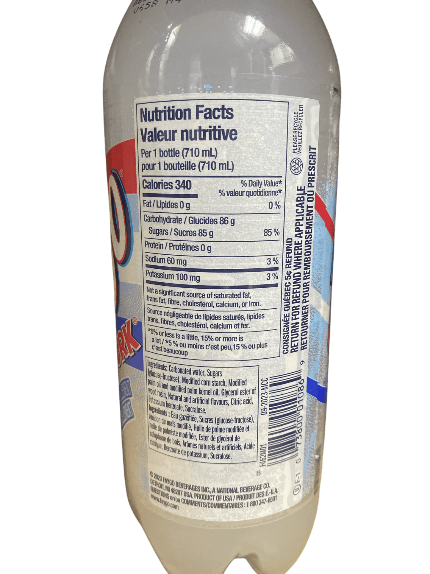 Faygo Fireworks Soda Drink 710mL - U.S Edition