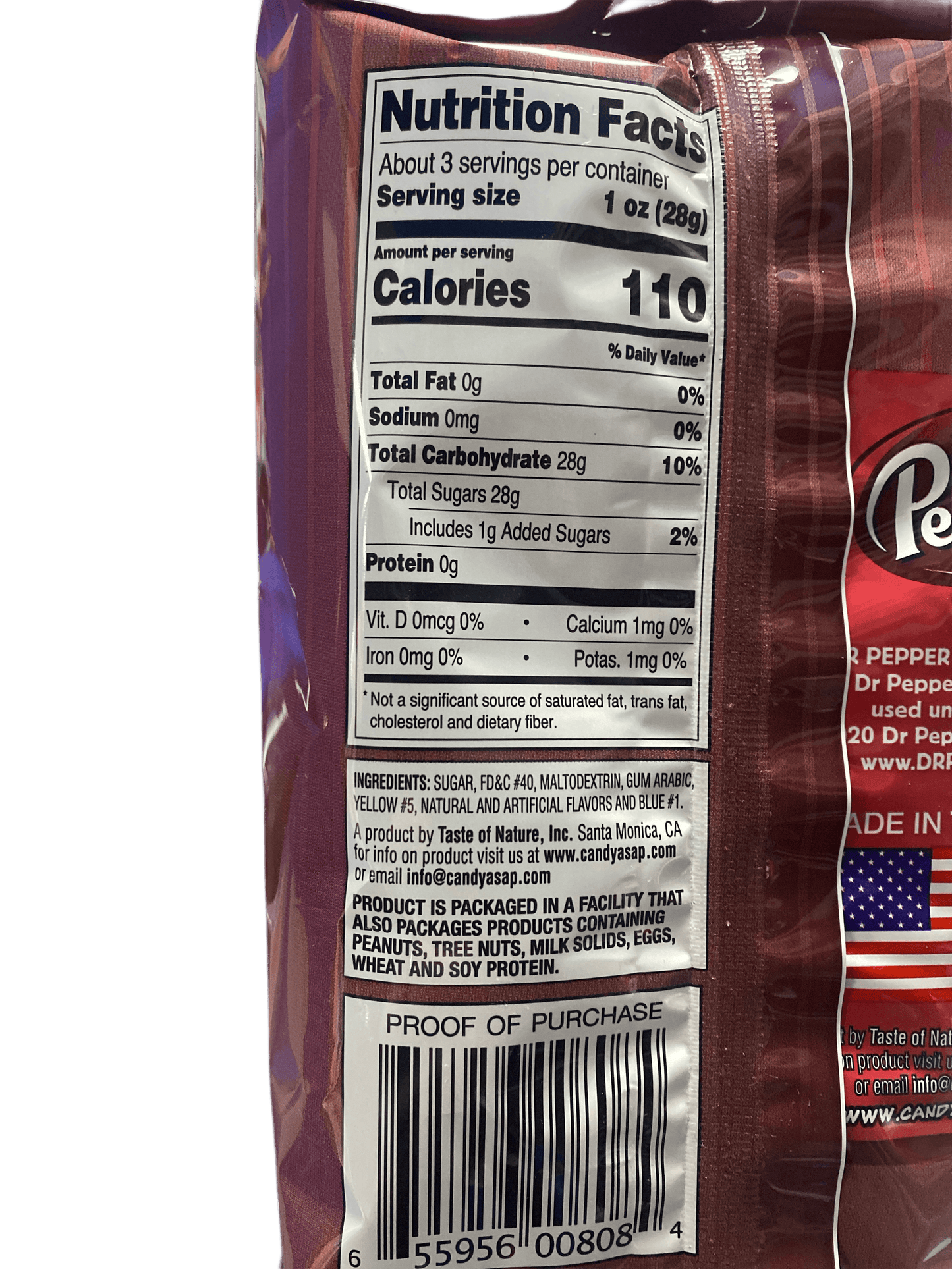 Dr. Pepper Cotton Candy 3.1OZ - U.S Edition