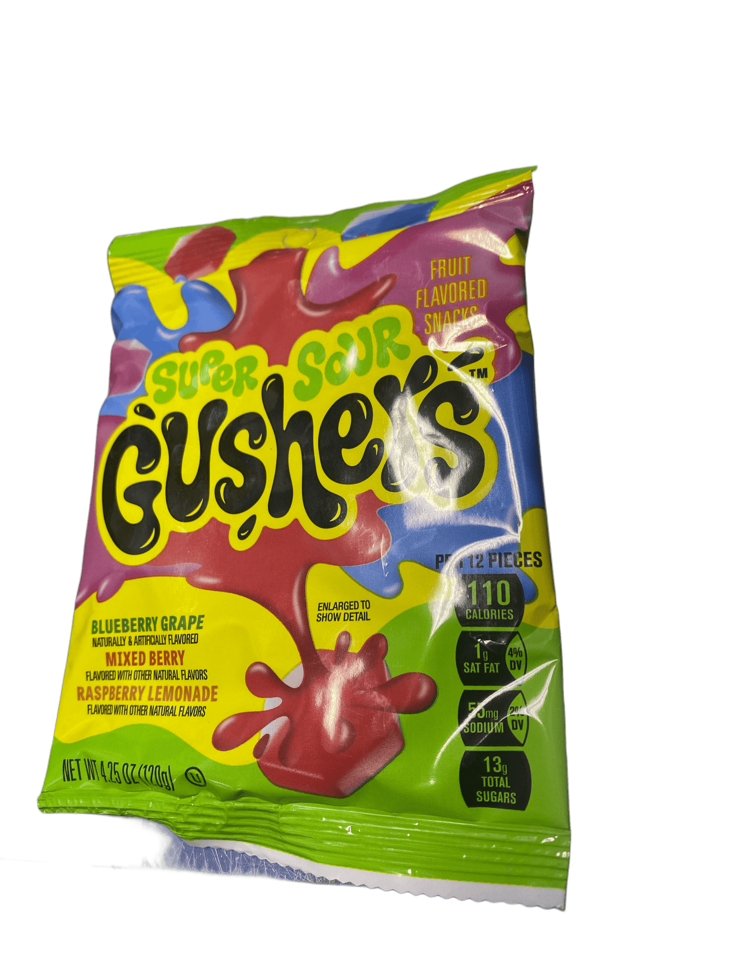 Fruit Gushers Super Sour Berry Bag 4.25OZ - U.S Edition