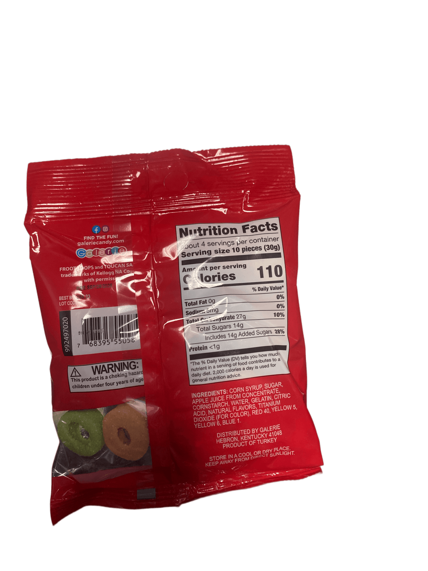 Froot Loops Gummies Bag 4OZ