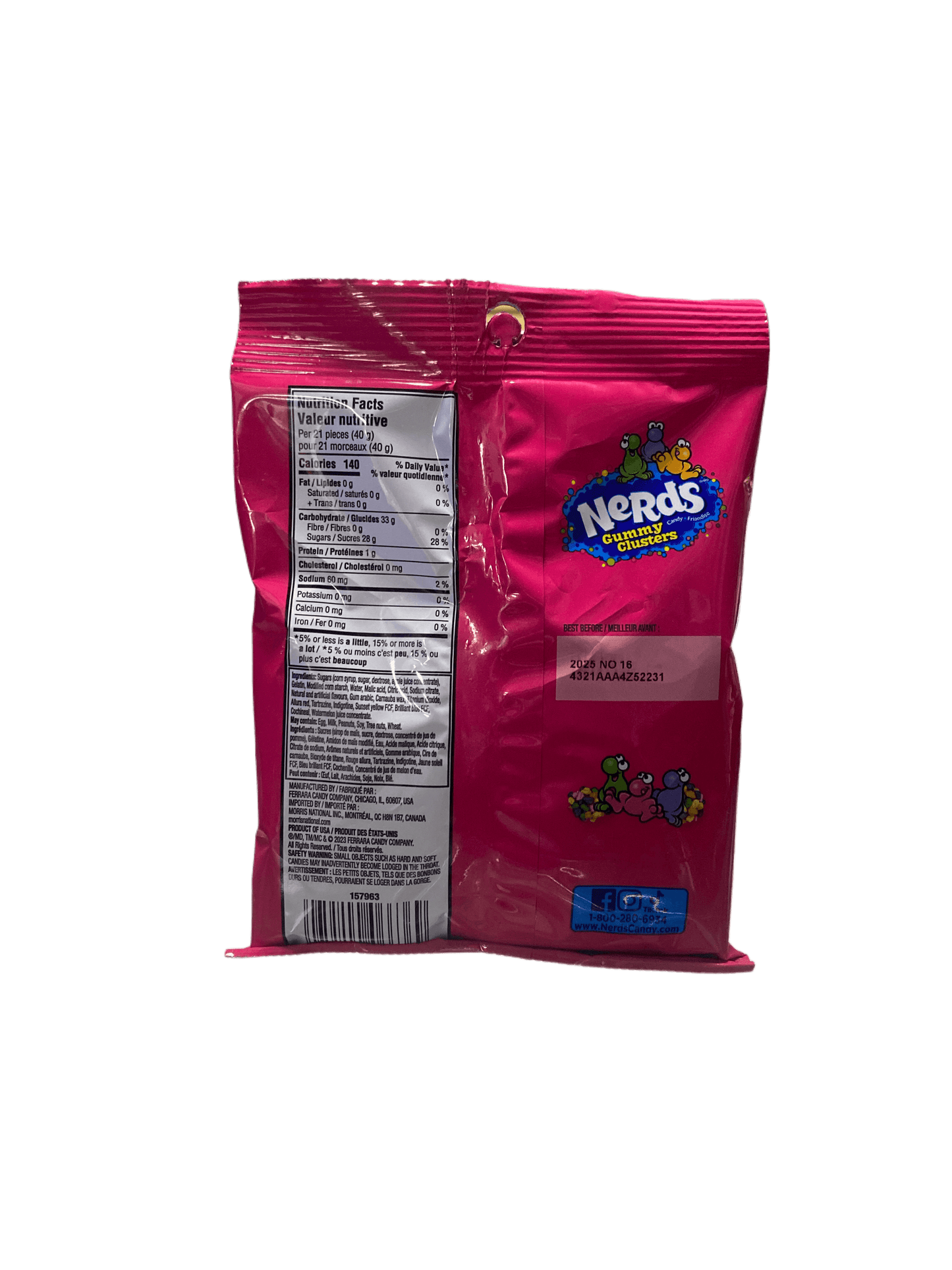 Nerds Gummy Clusters Bag - 5oz - Canadian Edition